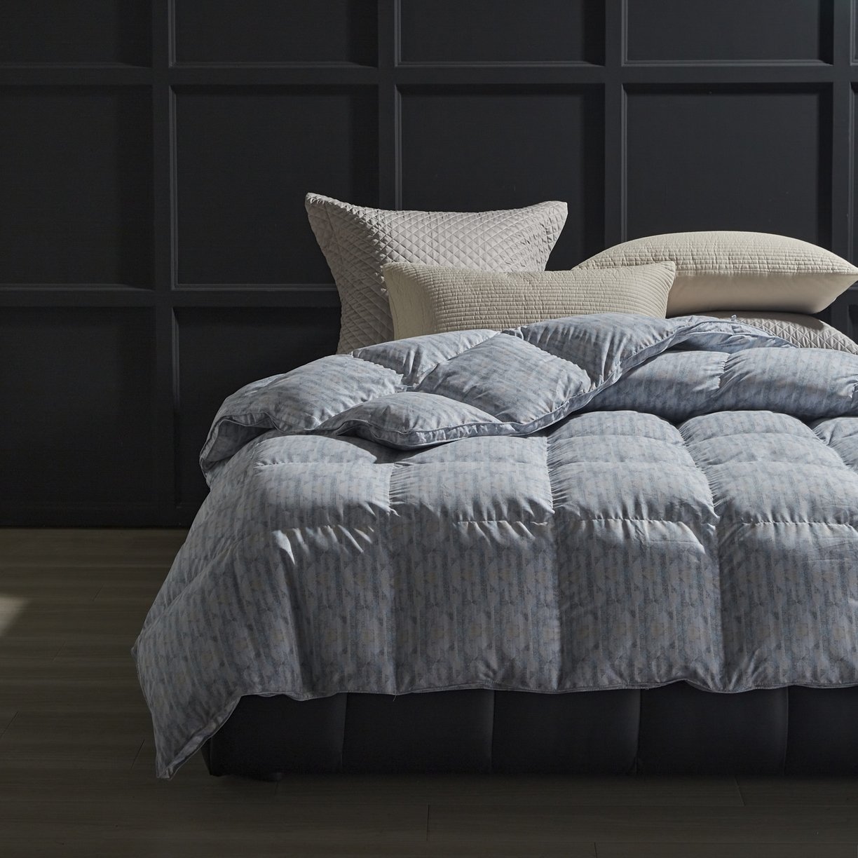 91家纺网 家纺一手货源 找家纺 暖羽屋羽绒馆 2025新款印花鹅绒丝被芯 白鹅绒羽毛被子 双人加厚冬被 春秋被子2米 清风绫