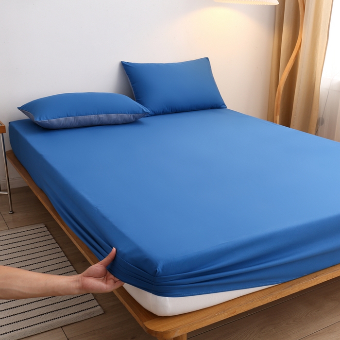 91家纺网 家纺一手货源 找家纺 （总）啊雅家居 2025（外贸）新款简约单人床笠双人床笠水洗磨毛床笠跨境电商