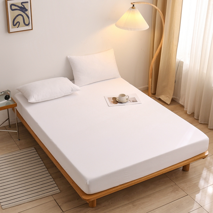 91家纺网 家纺一手货源 找家纺 （总）啊雅家居 2025（外贸）新款简约单人床笠双人床笠水洗磨毛床笠跨境电商