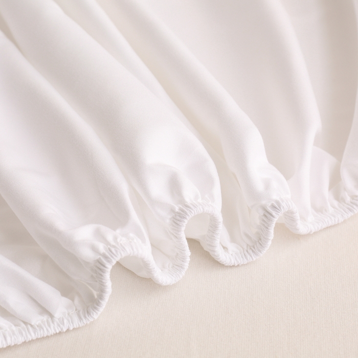 91家纺网 家纺一手货源 找家纺 啊雅家居 2025（外贸）新款简约单人床笠双人床笠水洗磨毛床笠跨境电商 大白