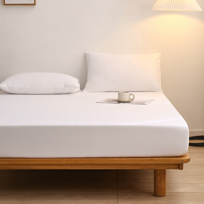 91家纺网 家纺一手货源 找家纺 啊雅家居 2025（外贸）新款简约单人床笠双人床笠水洗磨毛床笠跨境电商 大白