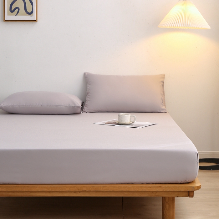 91家纺网 家纺一手货源 找家纺 啊雅家居 2025（外贸）新款简约单人床笠双人床笠水洗磨毛床笠跨境电商 浅灰