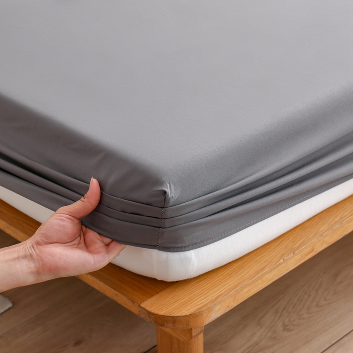 91家纺网 家纺一手货源 找家纺 啊雅家居 2025（外贸）新款简约单人床笠双人床笠水洗磨毛床笠跨境电商 深灰