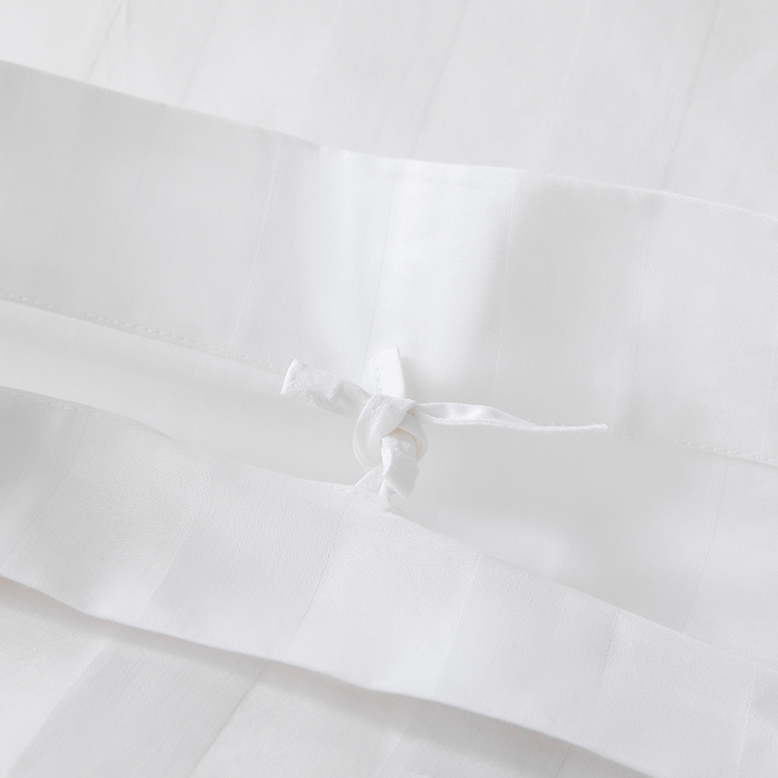 91家纺网 家纺一手货源 找家纺 （总）啊雅家居 2025新款全棉缎条40支宾馆民宿枕套床单被套床笠四套件