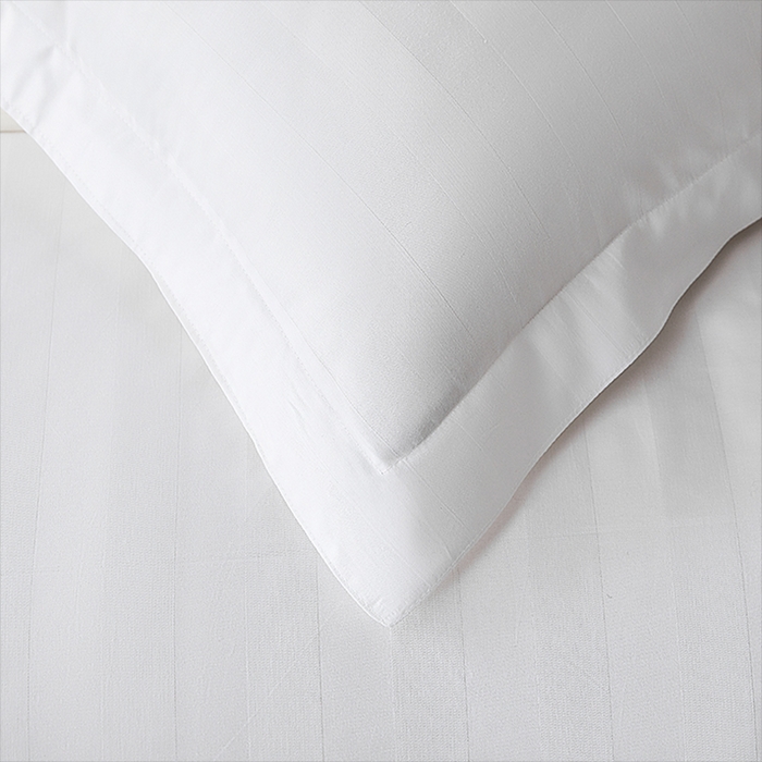 91家纺网 家纺一手货源 找家纺 （总）啊雅家居 2025新款全棉缎条40支宾馆民宿枕套床单被套床笠四套件