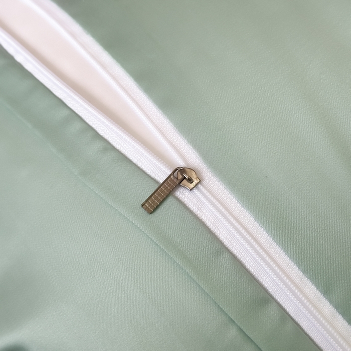 91家纺网 家纺一手货源 找家纺 优眠坊 2025新款全棉肌理纹绣花四件套-雅菲系列 雅菲-绿