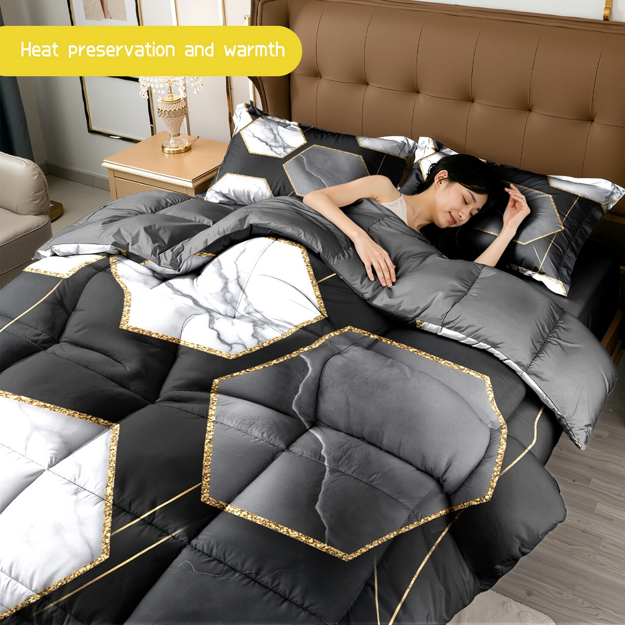 91家纺网 家纺一手货源 找家纺 （总）合纵跨境工厂 一件定制pod模式跨境被子90G水洗棉被芯单品三件套一件代发希音集采亚马逊速卖通-24小时内发货