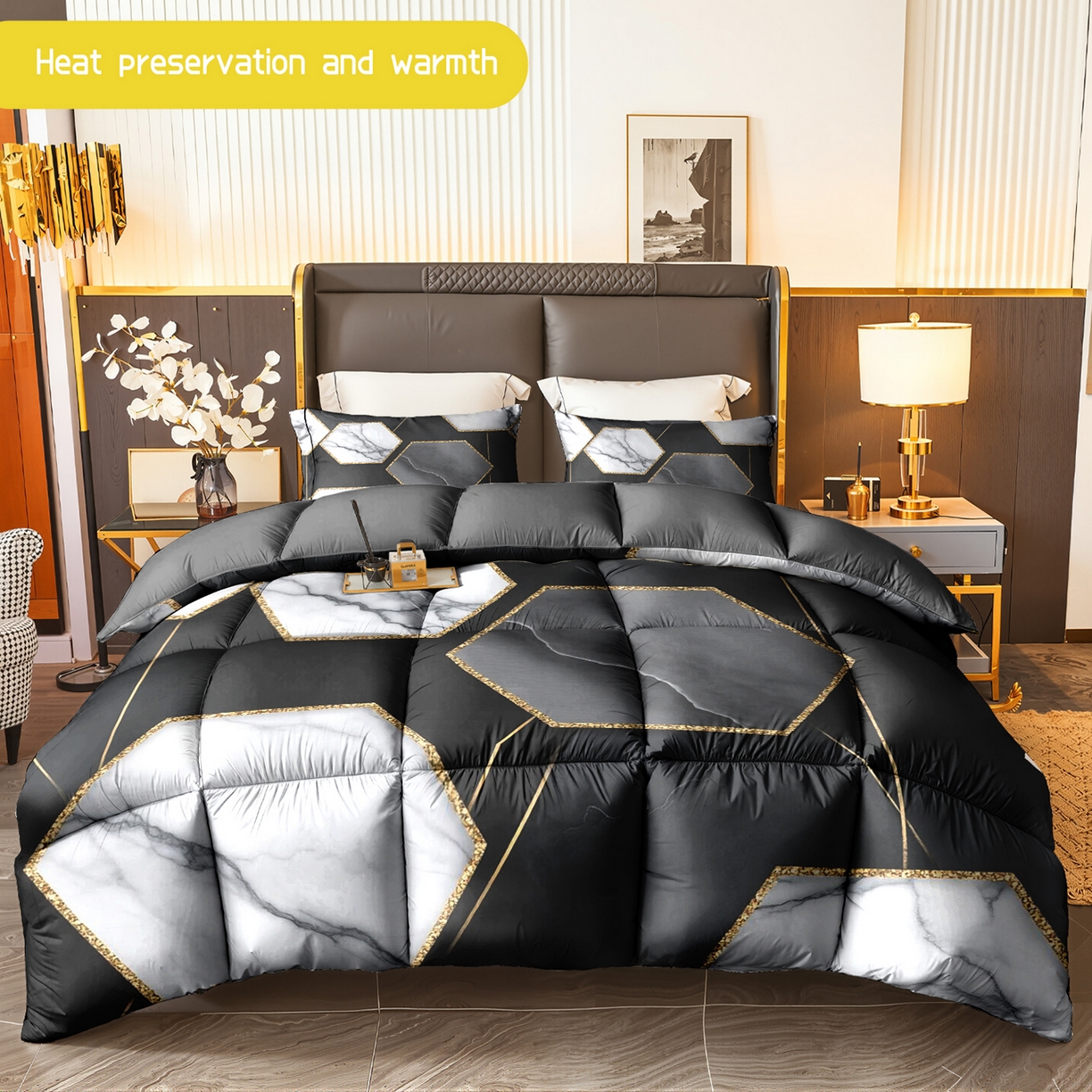 91家纺网 家纺一手货源 找家纺 （总）合纵跨境工厂 一件定制pod模式跨境被子90G水洗棉被芯单品三件套一件代发希音集采亚马逊速卖通-24小时内发货