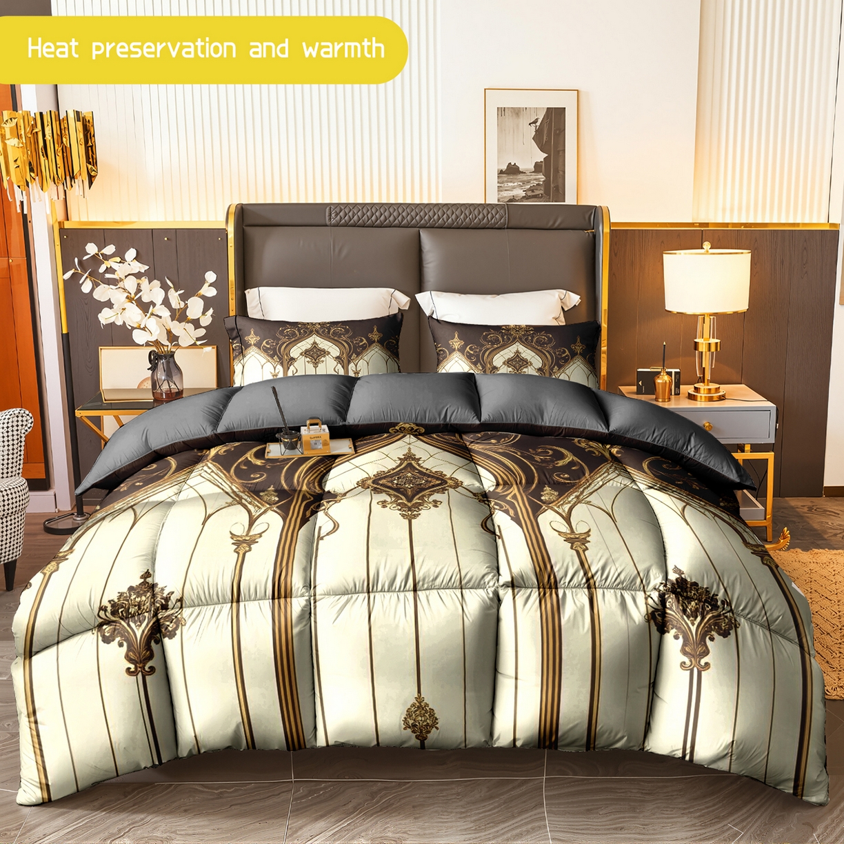 91家纺网 家纺一手货源 找家纺 （总）合纵跨境工厂 一件定制pod模式跨境被子90G水洗棉被芯单品三件套一件代发希音集采亚马逊速卖通-24小时内发货