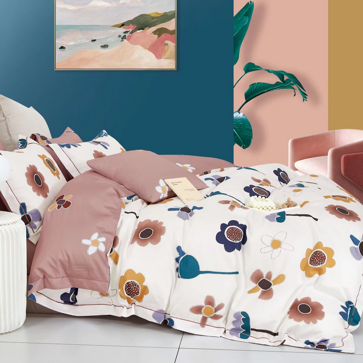 未来家居 2025新款全棉铂金凯丽13376特价活动款四件套 朵拉-粉