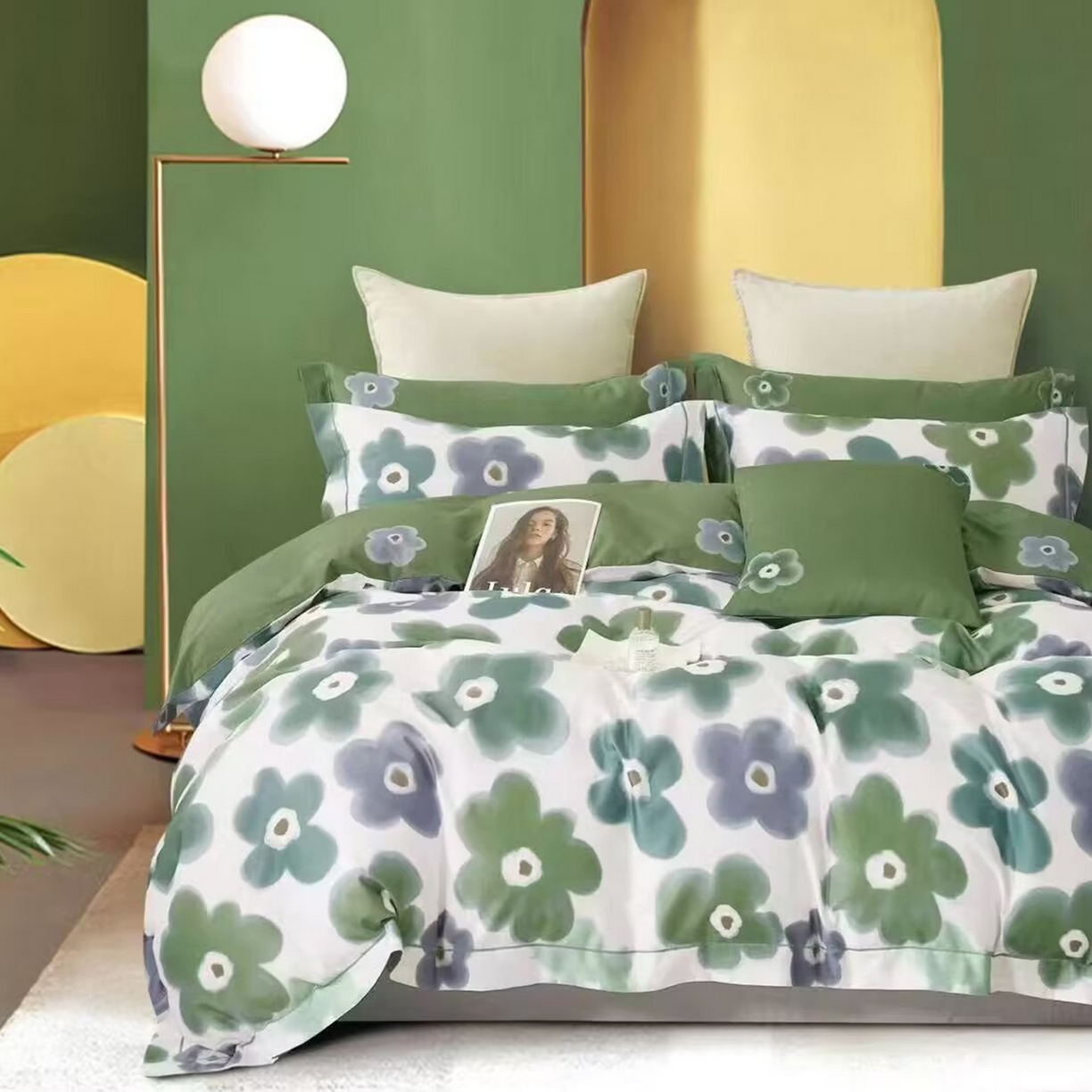 91家纺网 家纺一手货源 找家纺 （总）未来家居 2025新款全棉铂金凯丽13376特价活动款四件套