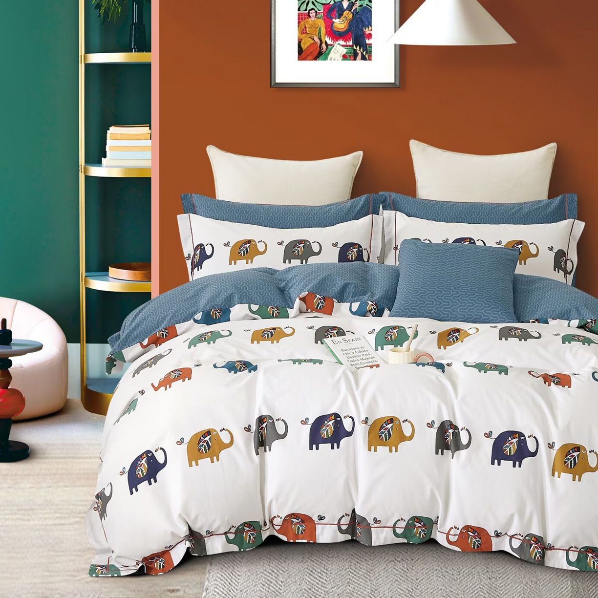 91家纺网 家纺一手货源 找家纺 （总）未来家居 2025新款全棉铂金凯丽13376特价活动款四件套