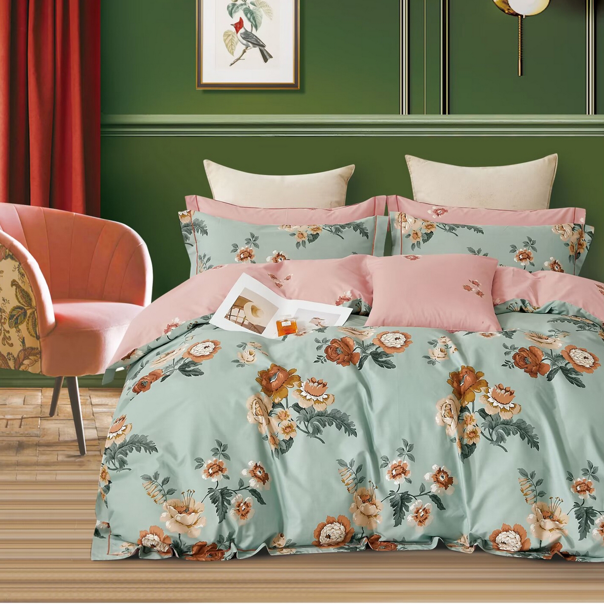 91家纺网 家纺一手货源 找家纺 （总）未来家居 2025新款全棉铂金凯丽13376特价活动款四件套