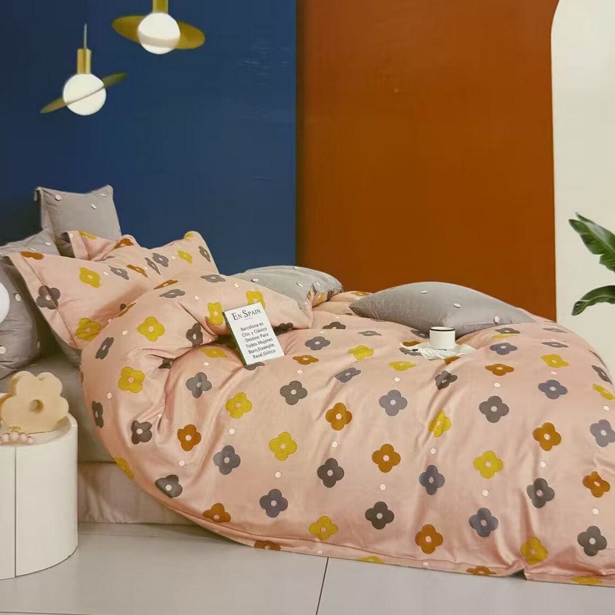 91家纺网 家纺一手货源 找家纺 （总）未来家居 2025新款全棉铂金凯丽13376特价活动款四件套