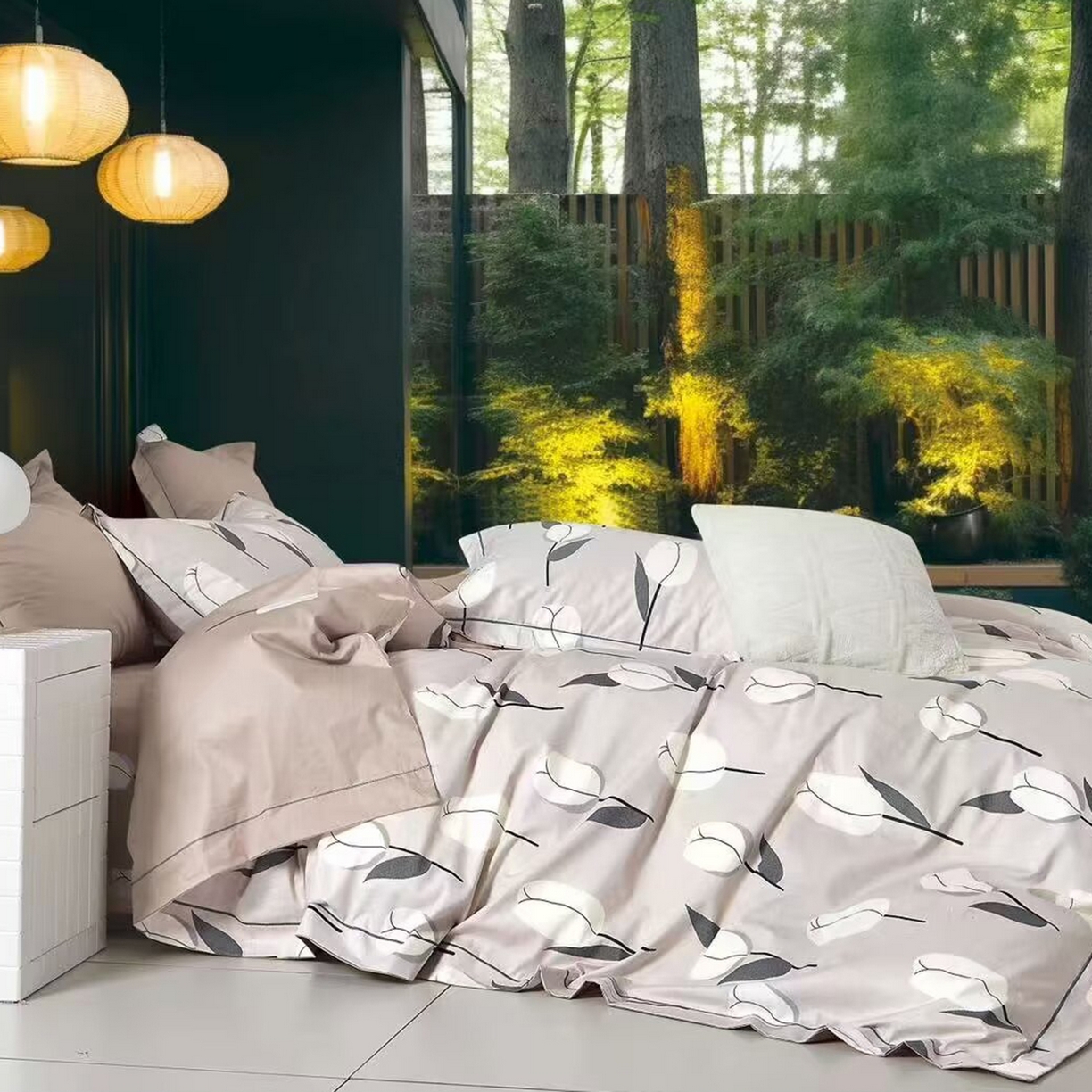 91家纺网 家纺一手货源 找家纺 （总）未来家居 2025新款全棉铂金凯丽13376特价活动款四件套