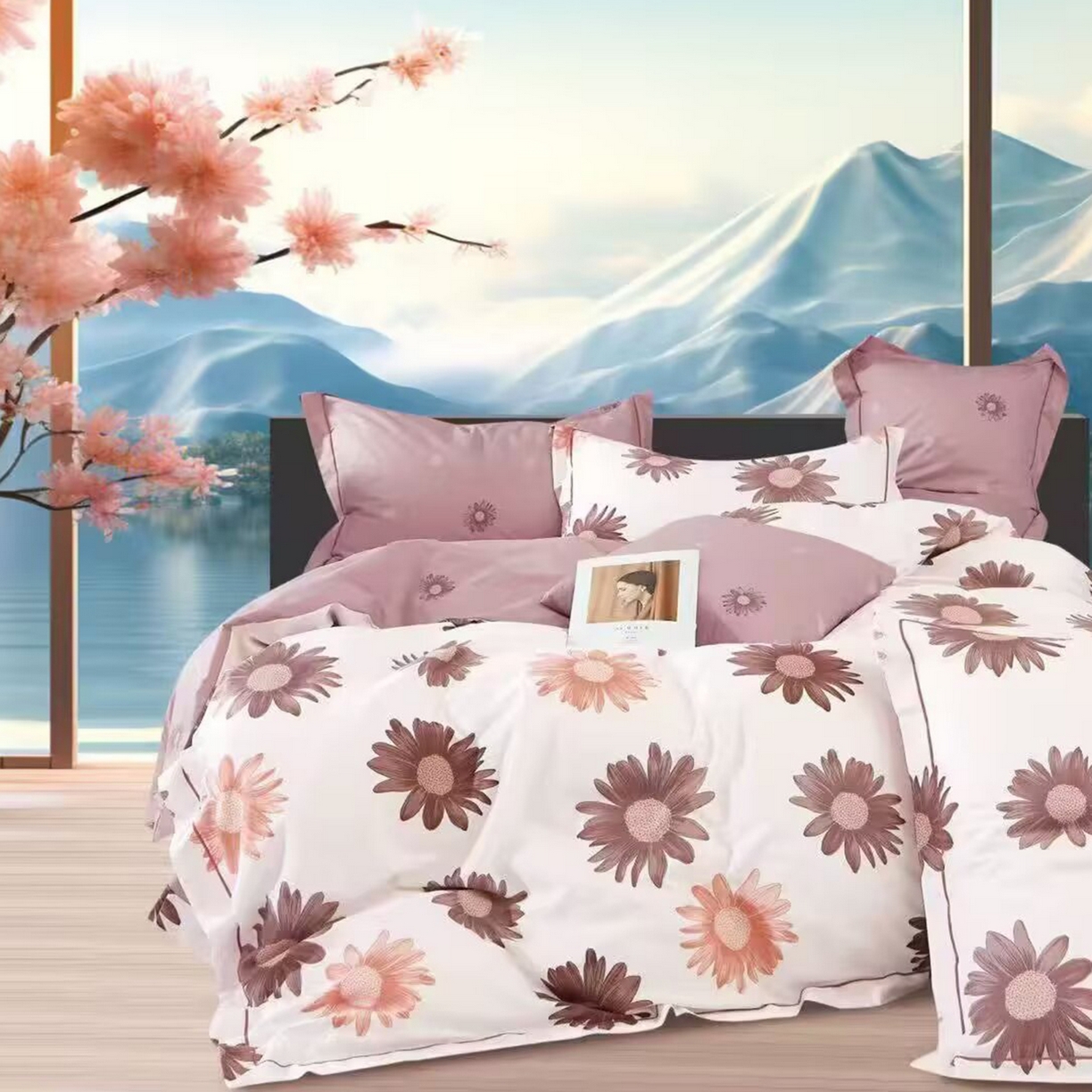 91家纺网 家纺一手货源 找家纺 （总）未来家居 2025新款全棉铂金凯丽13376特价活动款四件套