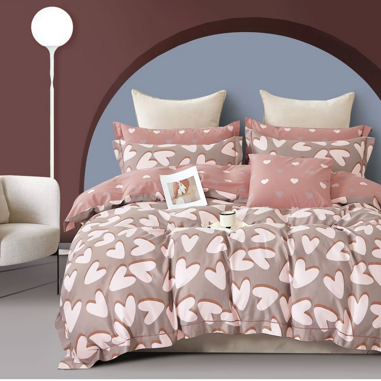 未来家居 2025新款全棉铂金凯丽13376特价活动款四件套 布兰妮-咖