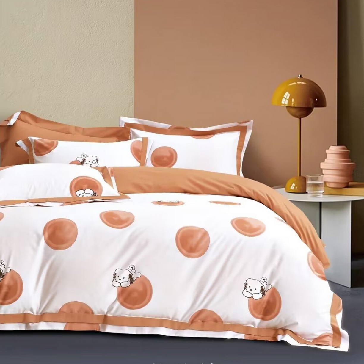 91家纺网 家纺一手货源 找家纺 （总）未来家居 2025新款UD100支全棉磨毛贡缎艾棉绒四件套