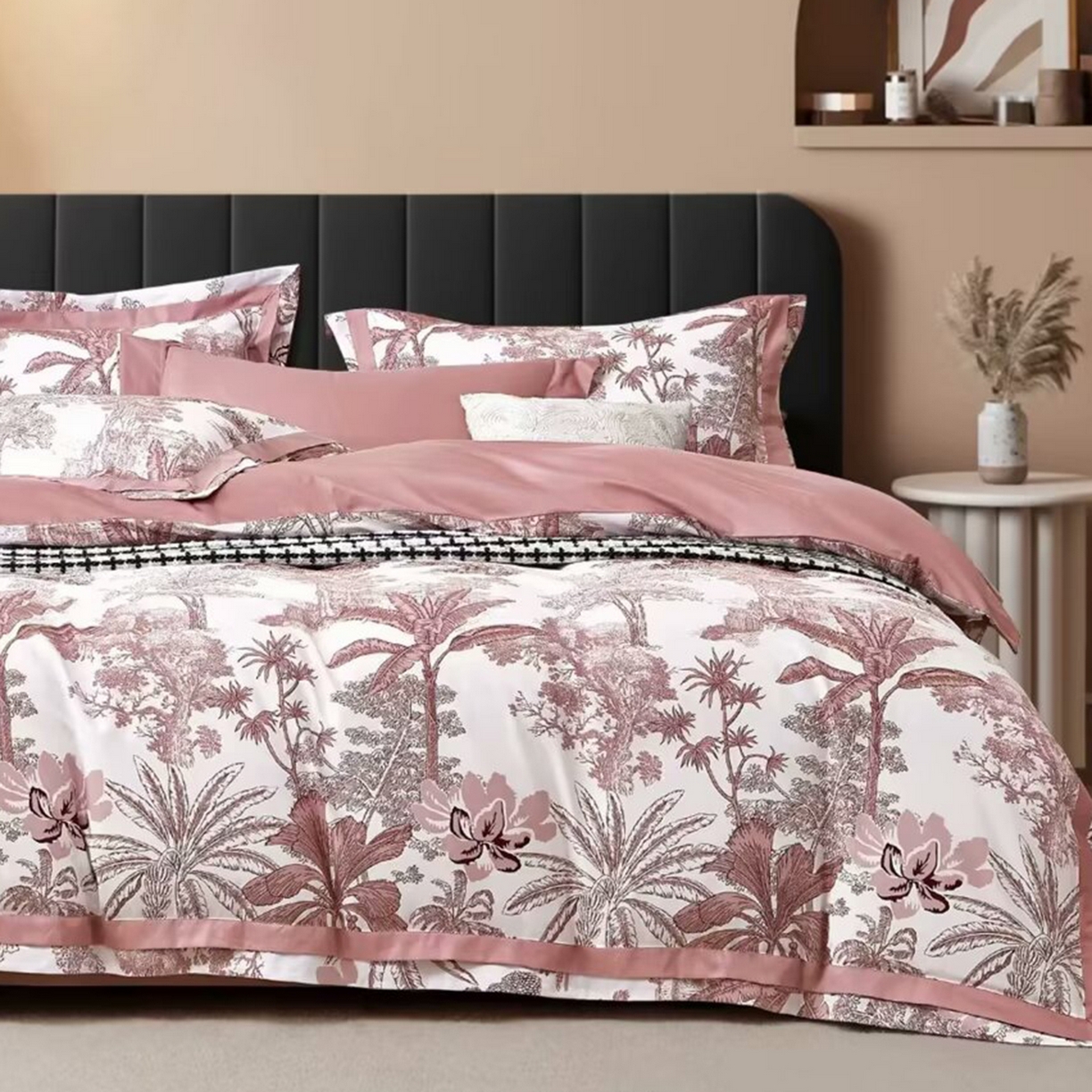 91家纺网 家纺一手货源 找家纺 （总）未来家居 2025新款UD100支全棉磨毛贡缎艾棉绒四件套