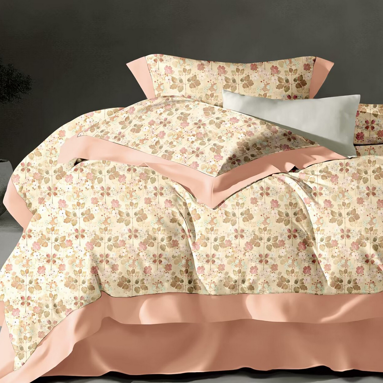 91家纺网 家纺一手货源 找家纺 （总）未来家居 2025新款UD100支全棉磨毛贡缎艾棉绒四件套