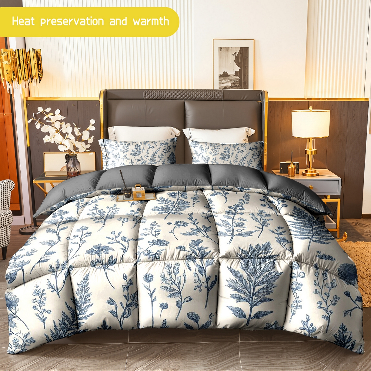 91家纺网 家纺一手货源 找家纺 （总）合纵跨境工厂 一件定制pod模式跨境被子90G水洗棉被芯单品三件套一件代发希音集采亚马逊速卖通-24小时内发货