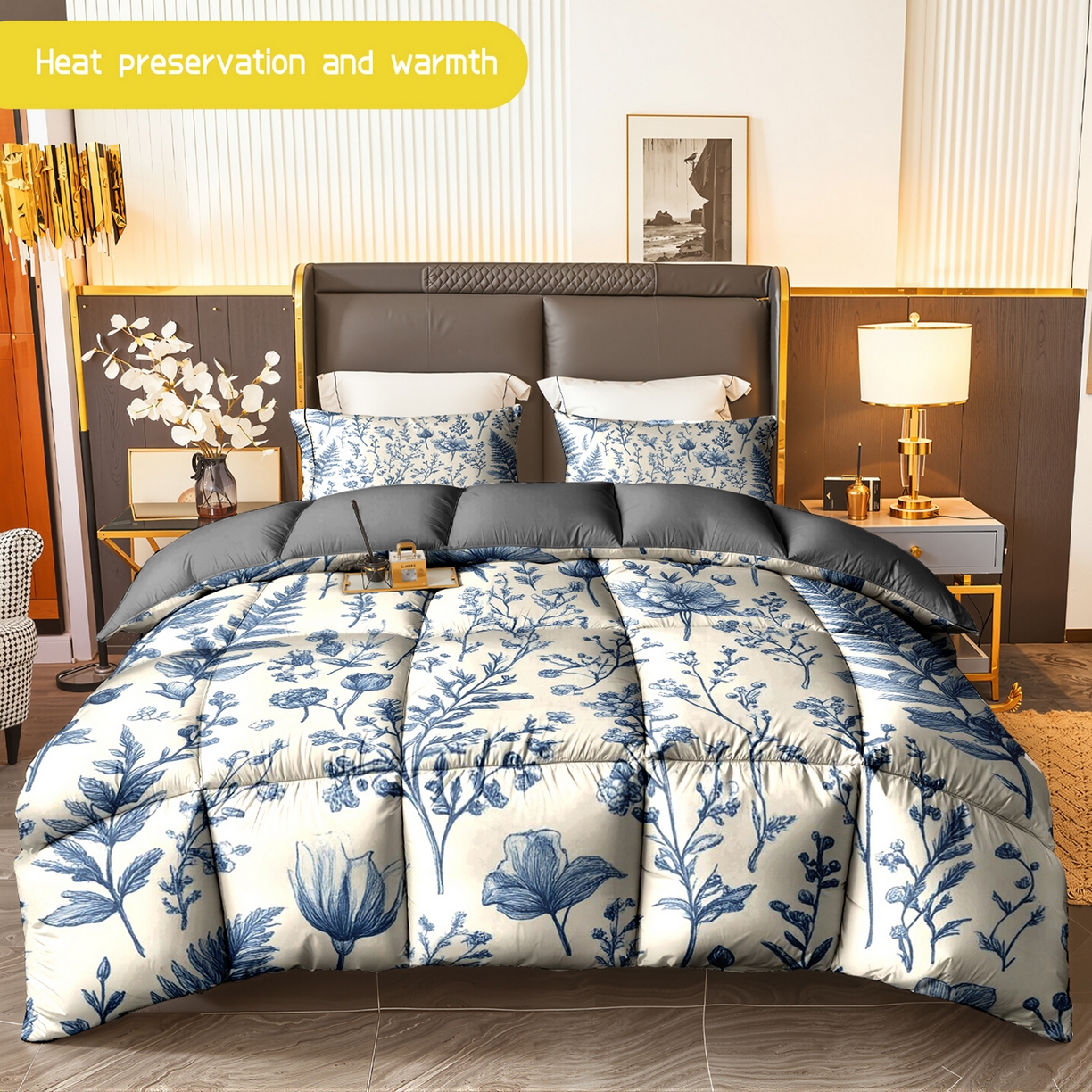 91家纺网 家纺一手货源 找家纺 （总）合纵跨境工厂 一件定制pod模式跨境被子90G水洗棉被芯单品三件套一件代发希音集采亚马逊速卖通-24小时内发货