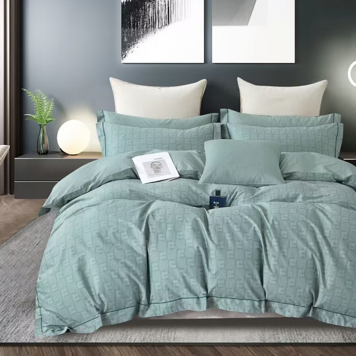 91家纺网 家纺一手货源 找家纺 （总）未来家居 JAMES KELLY （铂金凯丽）2025新款40支舒适透气全棉铂金棉长绒棉四件套