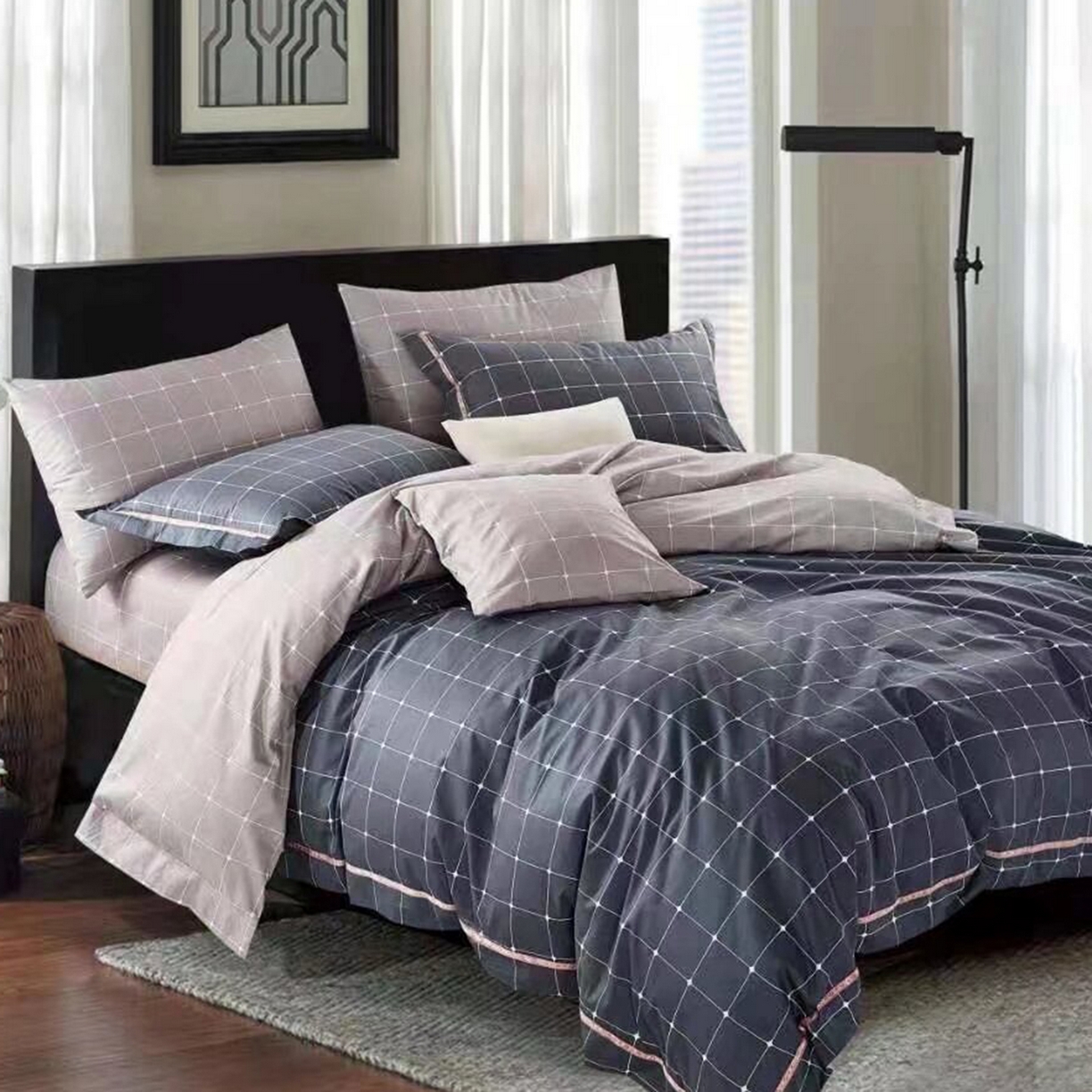 91家纺网 家纺一手货源 找家纺 （总）未来家居 JAMES KELLY （铂金凯丽）2025新款40支舒适透气全棉铂金棉长绒棉四件套