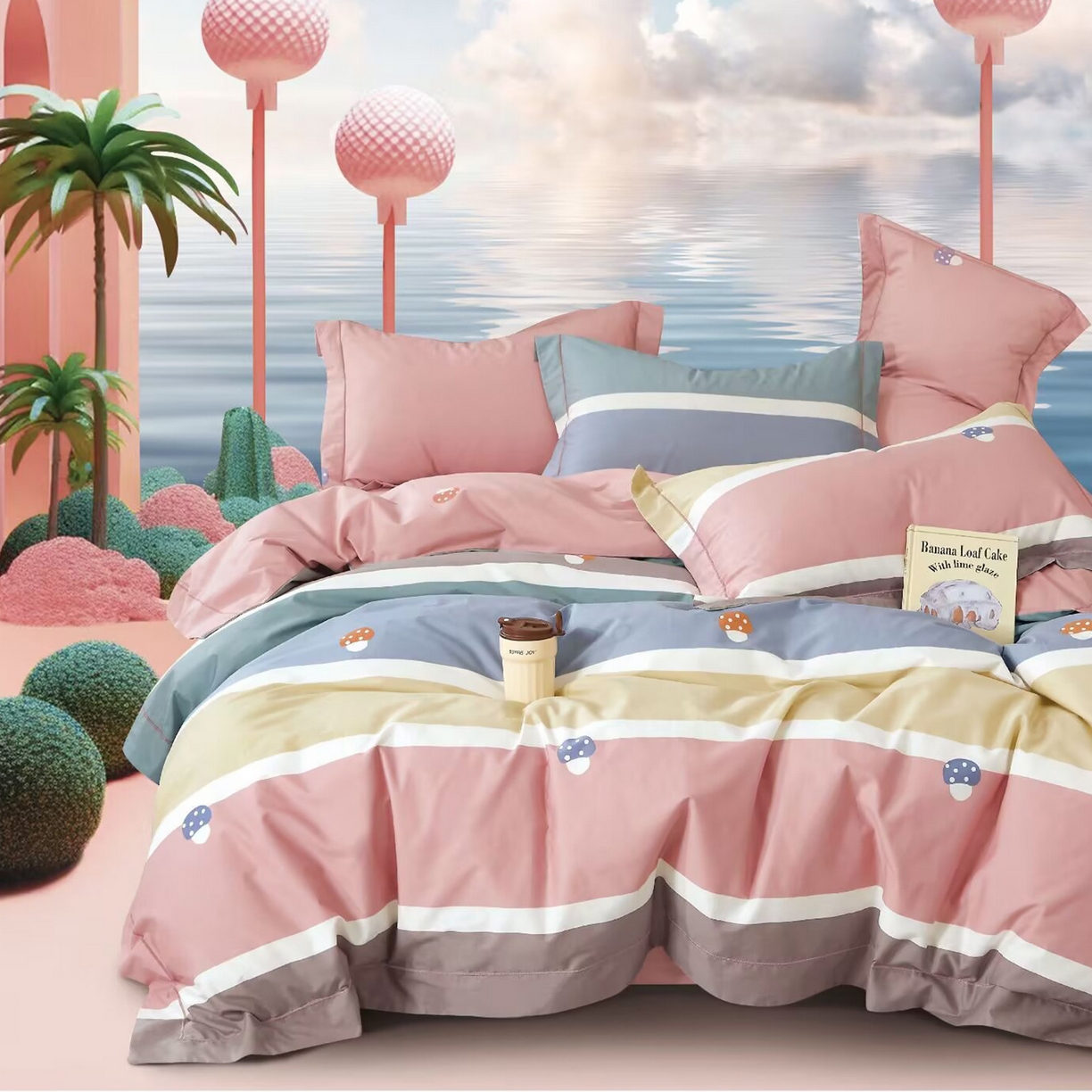 91家纺网 家纺一手货源 找家纺 （总）未来家居 JAMES KELLY （铂金凯丽）2025新款40支舒适透气全棉铂金棉长绒棉四件套