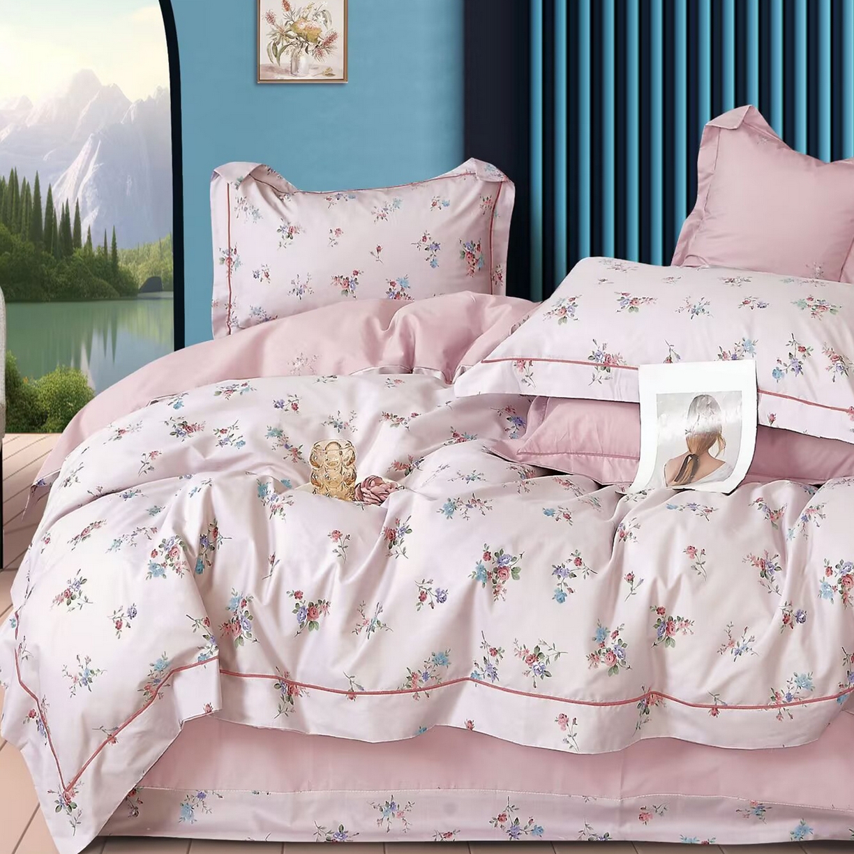 91家纺网 家纺一手货源 找家纺 （总）未来家居 JAMES KELLY （铂金凯丽）2025新款40支舒适透气全棉铂金棉长绒棉四件套