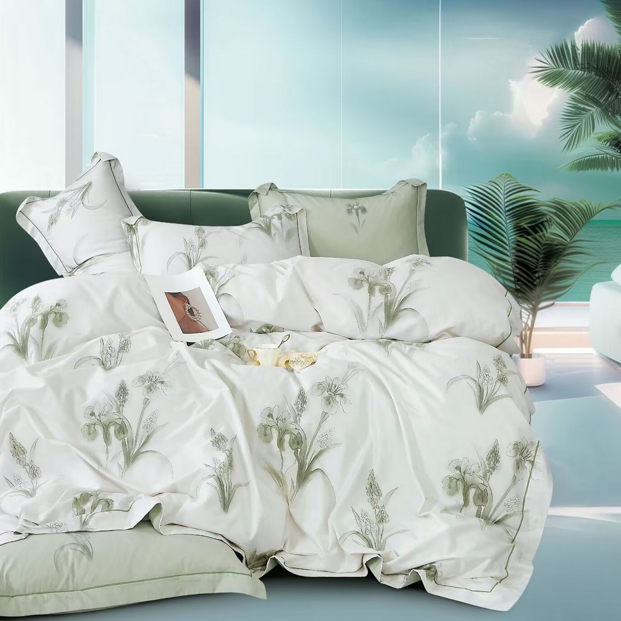 91家纺网 家纺一手货源 找家纺 （总）未来家居 JAMES KELLY （铂金凯丽）2025新款40支舒适透气全棉铂金棉长绒棉四件套