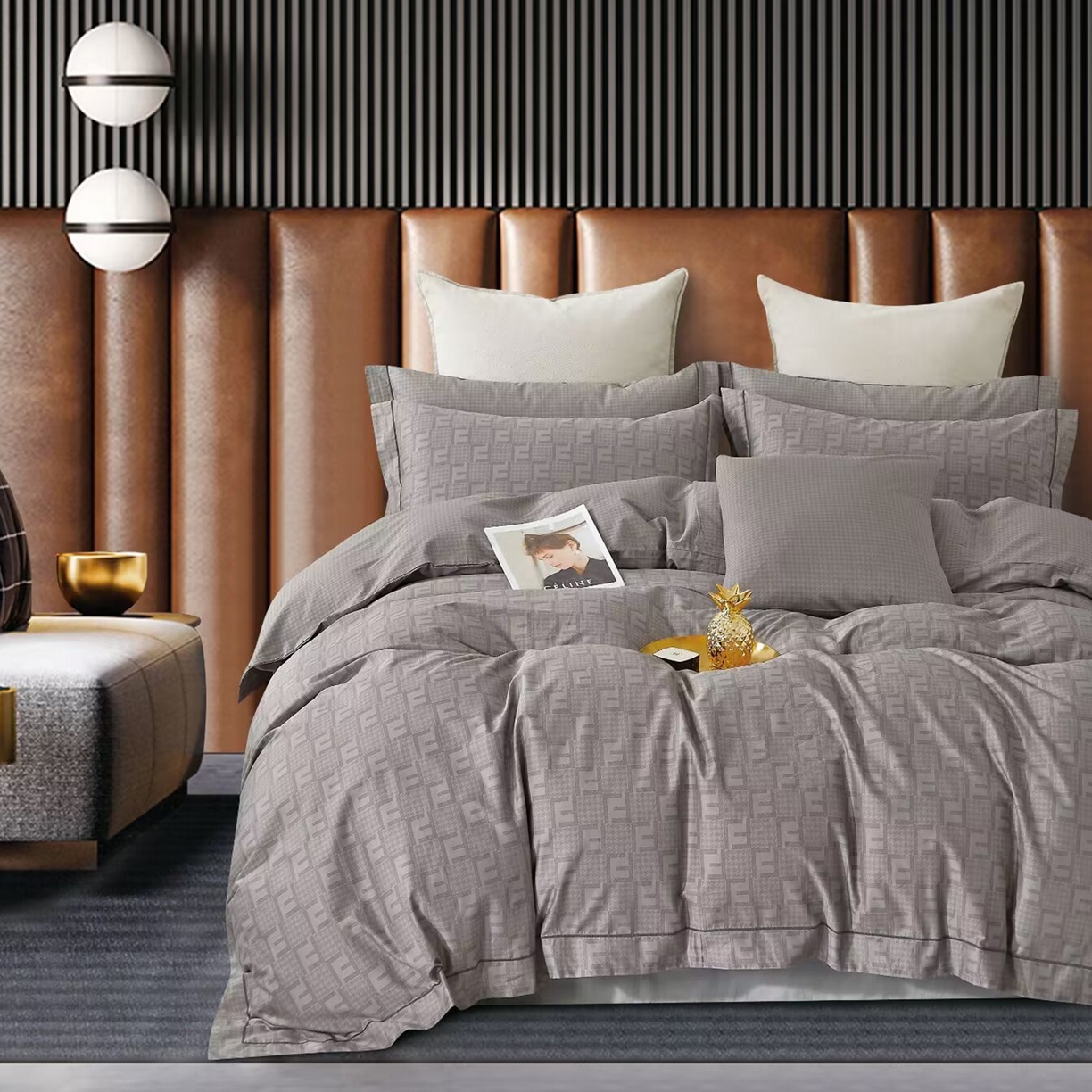 91家纺网 家纺一手货源 找家纺 （总）未来家居 JAMES KELLY （铂金凯丽）2025新款40支舒适透气全棉铂金棉长绒棉四件套