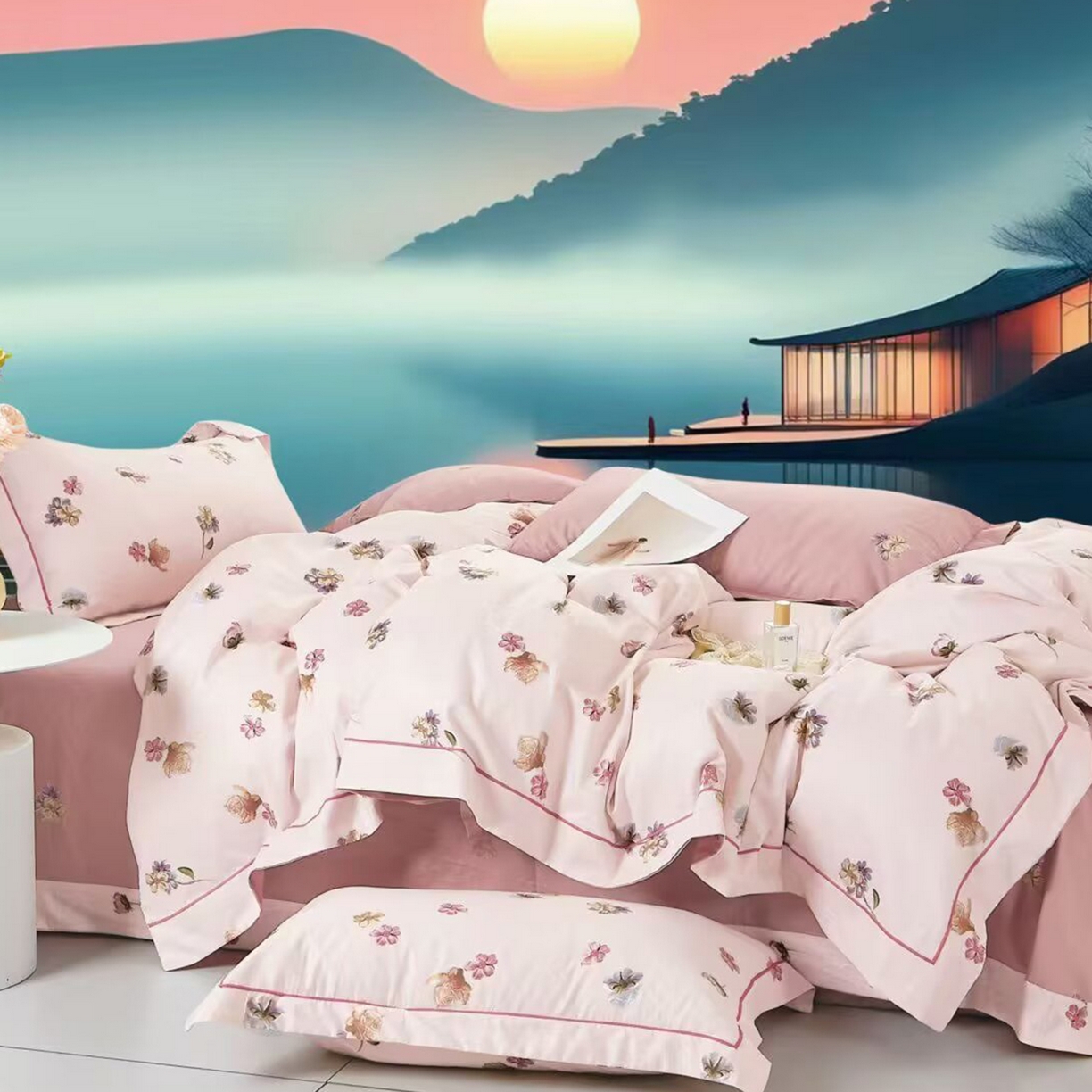 91家纺网 家纺一手货源 找家纺 （总）未来家居 JAMES KELLY （铂金凯丽）2025新款40支舒适透气全棉铂金棉长绒棉四件套