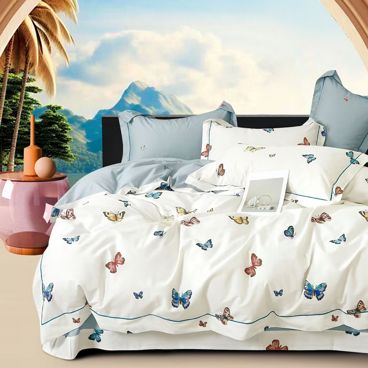 91家纺网 家纺一手货源 找家纺 （总）未来家居 JAMES KELLY （铂金凯丽）2025新款40支舒适透气全棉铂金棉长绒棉四件套