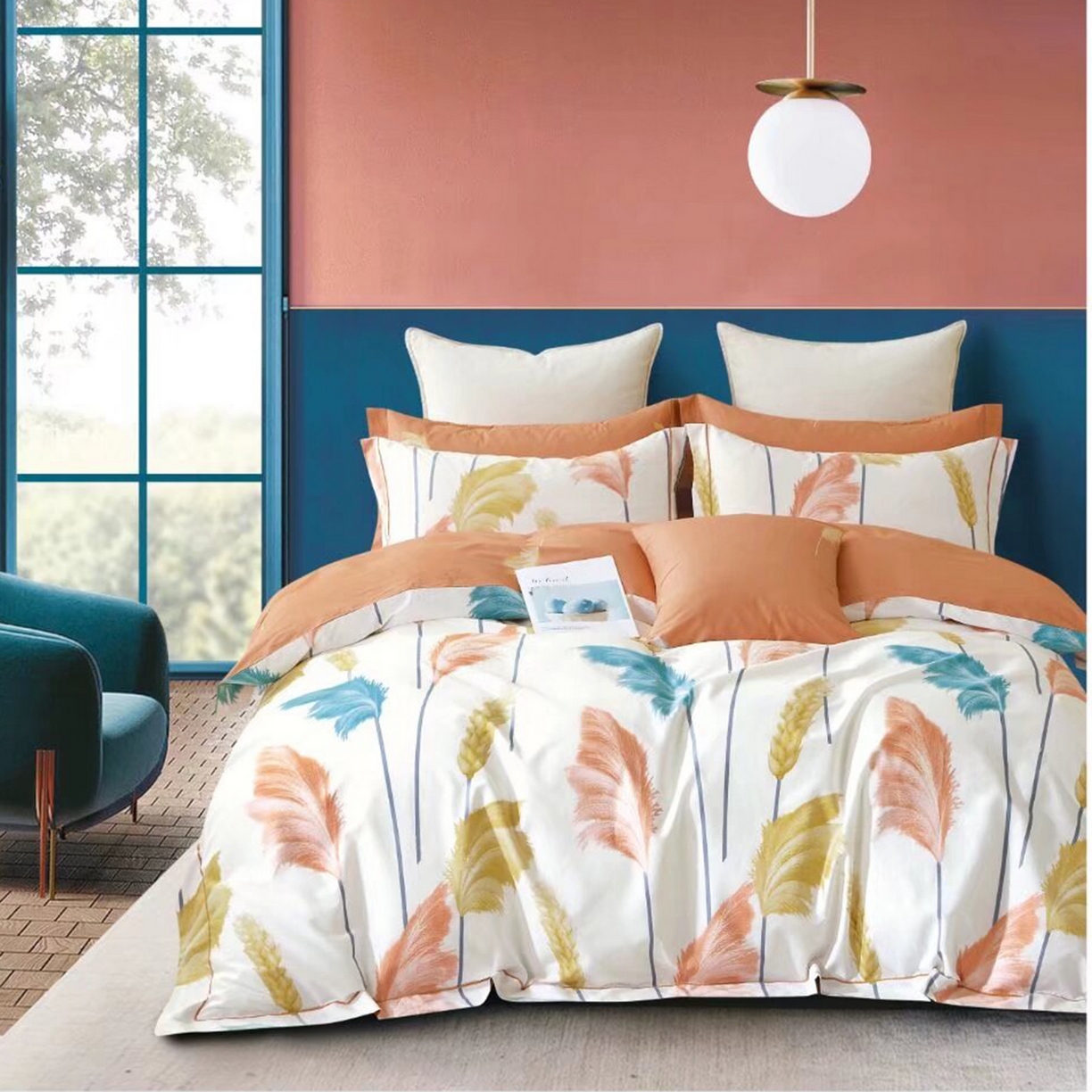 91家纺网 家纺一手货源 找家纺 （总）未来家居 JAMES KELLY （铂金凯丽）2025新款40支舒适透气全棉铂金棉长绒棉四件套