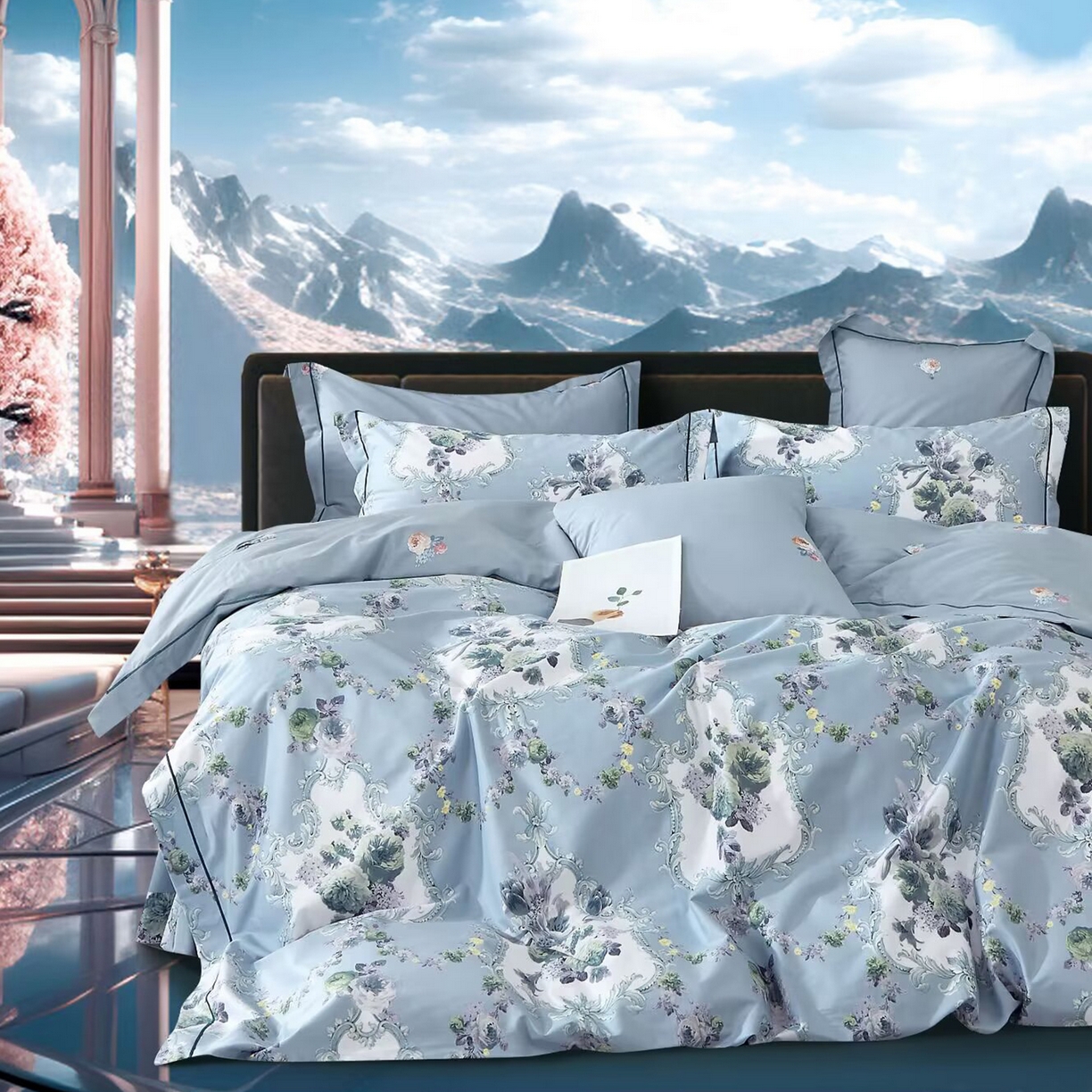 91家纺网 家纺一手货源 找家纺 （总）未来家居 JAMES KELLY （铂金凯丽）2025新款40支舒适透气全棉铂金棉长绒棉四件套