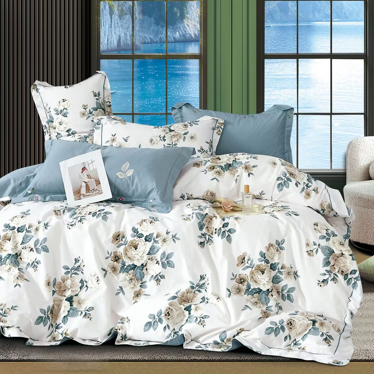 91家纺网 家纺一手货源 找家纺 （总）未来家居 JAMES KELLY （铂金凯丽）2025新款40支舒适透气全棉铂金棉长绒棉四件套