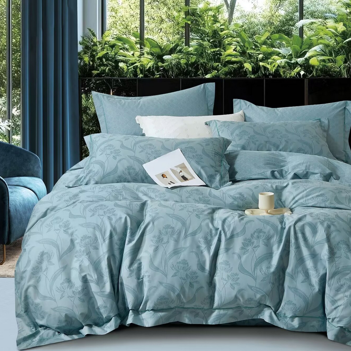 91家纺网 家纺一手货源 找家纺 （总）未来家居 JAMES KELLY （铂金凯丽）2025新款40支舒适透气全棉铂金棉长绒棉四件套