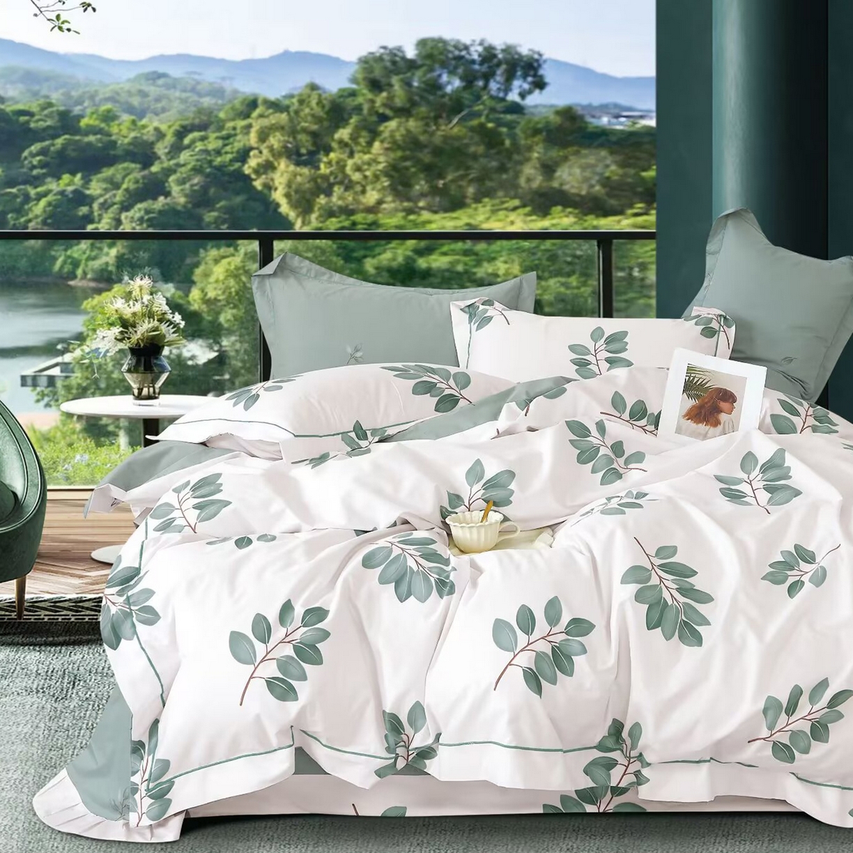 91家纺网 家纺一手货源 找家纺 （总）未来家居 JAMES KELLY （铂金凯丽）2025新款40支舒适透气全棉铂金棉长绒棉四件套