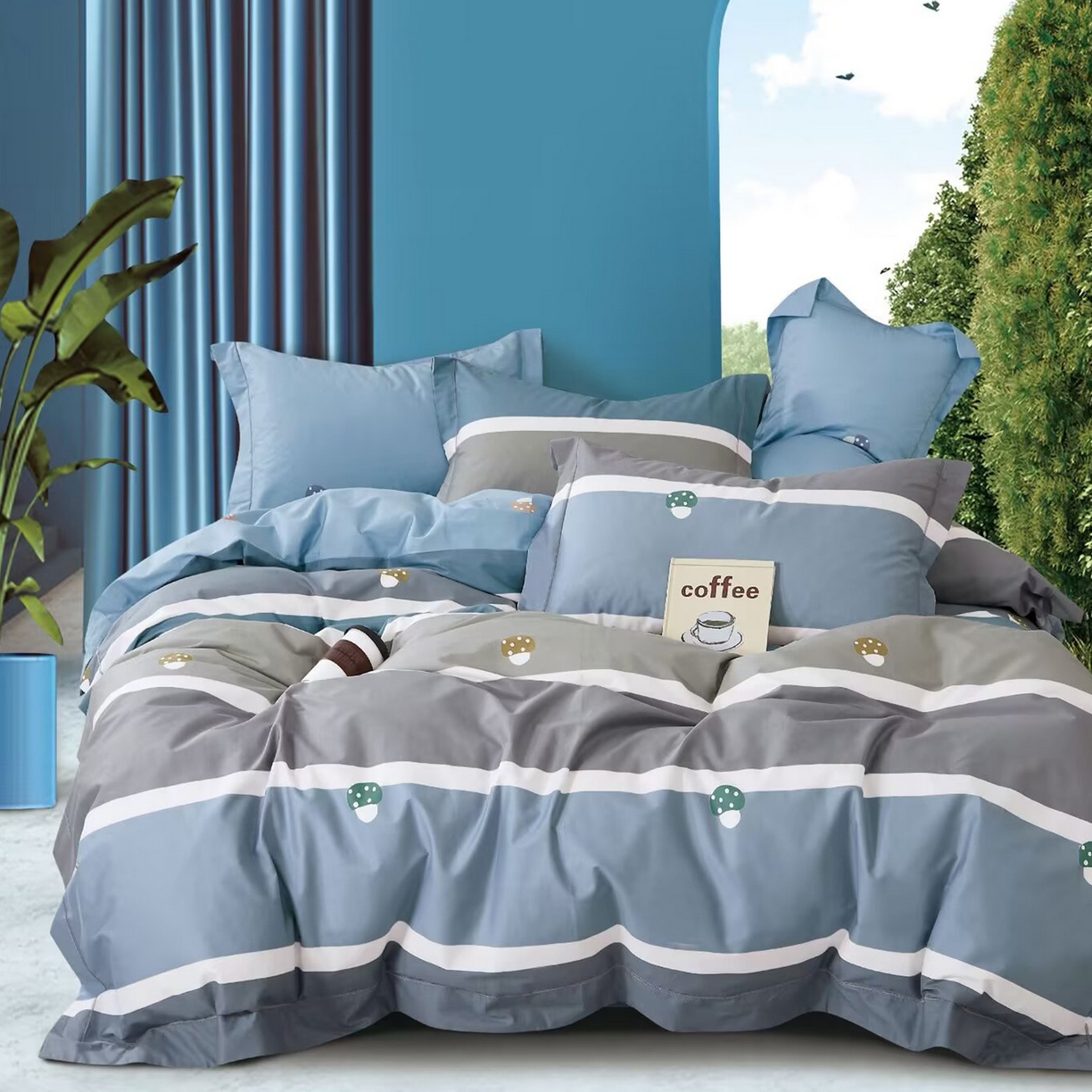 91家纺网 家纺一手货源 找家纺 （总）未来家居 JAMES KELLY （铂金凯丽）2025新款40支舒适透气全棉铂金棉长绒棉四件套