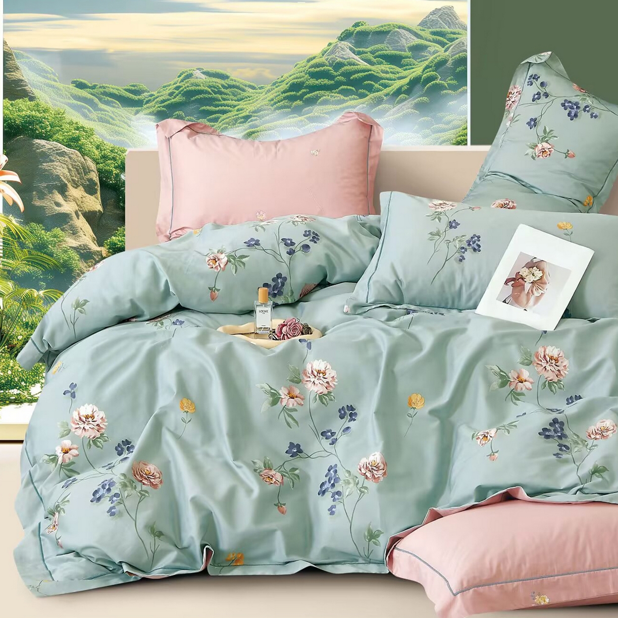 91家纺网 家纺一手货源 找家纺 （总）未来家居 JAMES KELLY （铂金凯丽）2025新款40支舒适透气全棉铂金棉长绒棉四件套