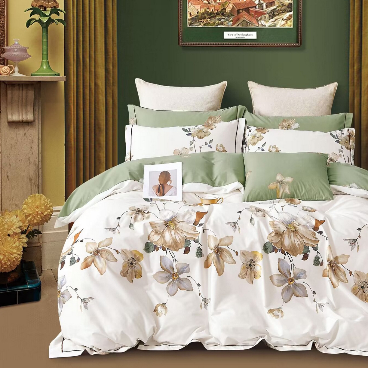 91家纺网 家纺一手货源 找家纺 （总）未来家居 JAMES KELLY （铂金凯丽）2025新款40支舒适透气全棉铂金棉长绒棉四件套