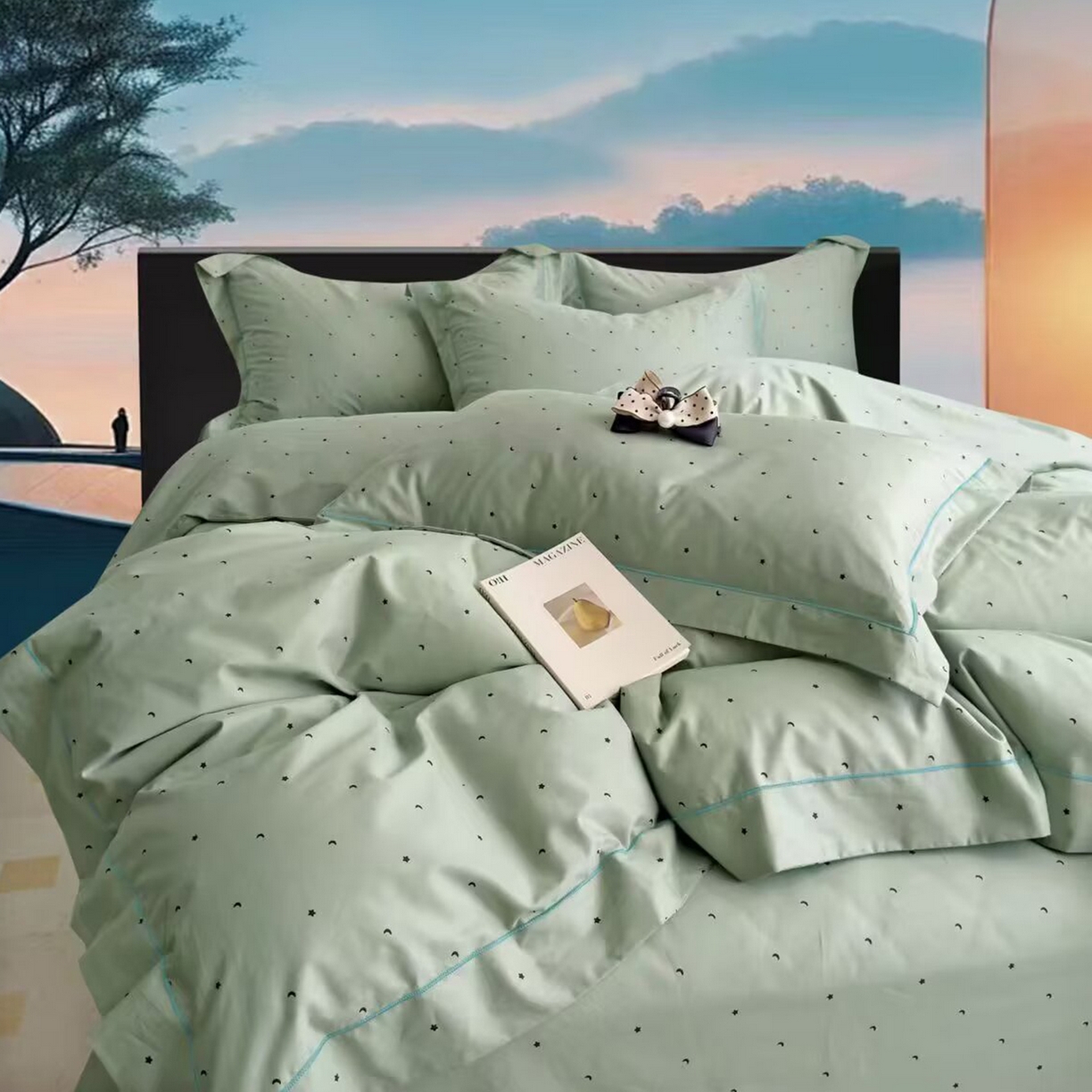 91家纺网 家纺一手货源 找家纺 （总）未来家居 JAMES KELLY （铂金凯丽）2025新款40支舒适透气全棉铂金棉长绒棉四件套