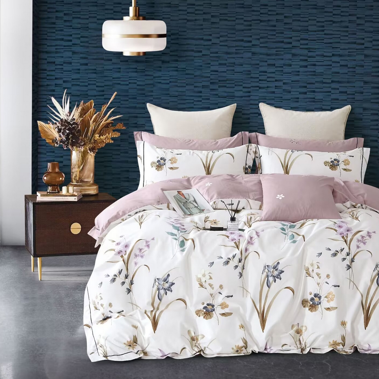 91家纺网 家纺一手货源 找家纺 （总）未来家居 JAMES KELLY （铂金凯丽）2025新款40支舒适透气全棉铂金棉长绒棉四件套