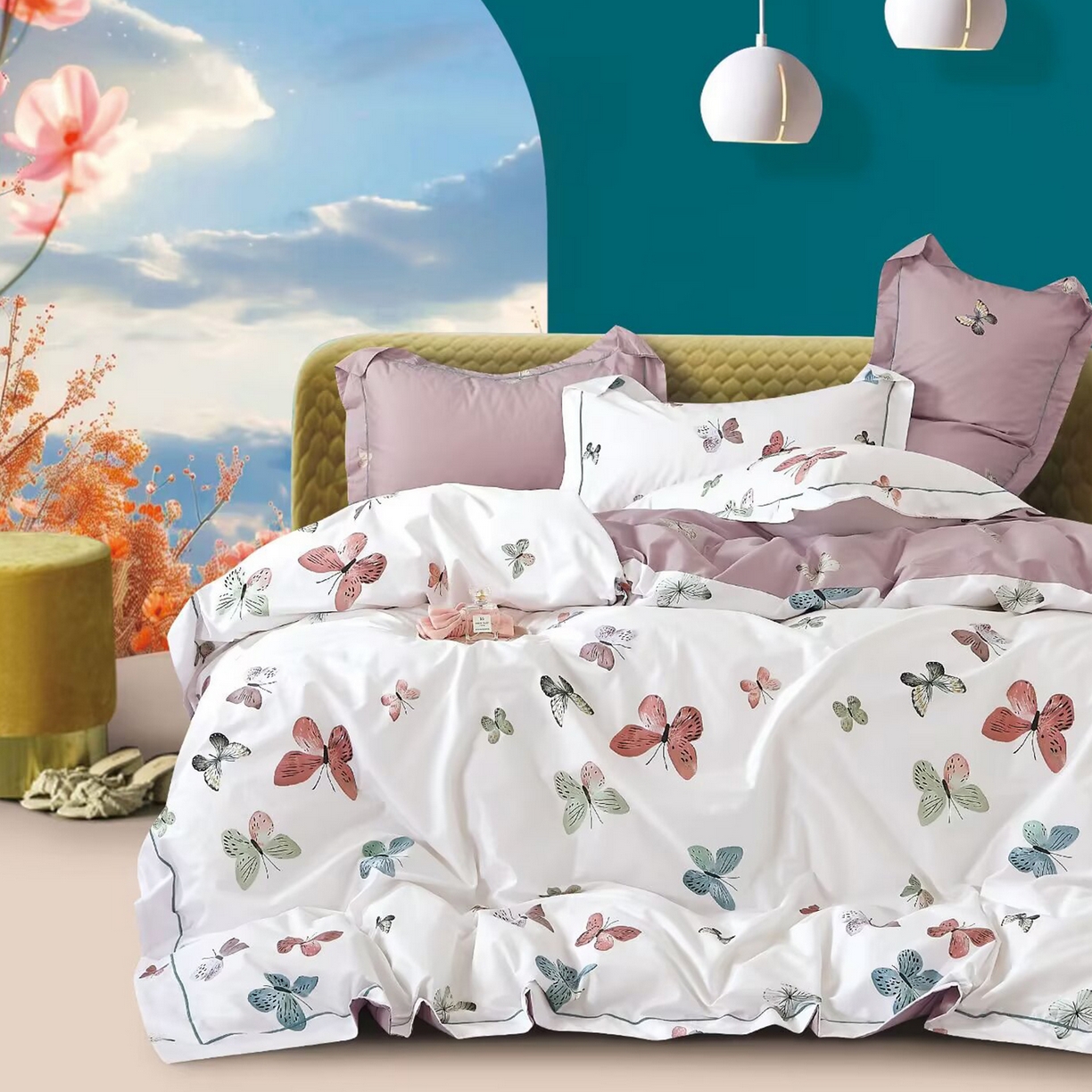 91家纺网 家纺一手货源 找家纺 （总）未来家居 JAMES KELLY （铂金凯丽）2025新款40支舒适透气全棉铂金棉长绒棉四件套