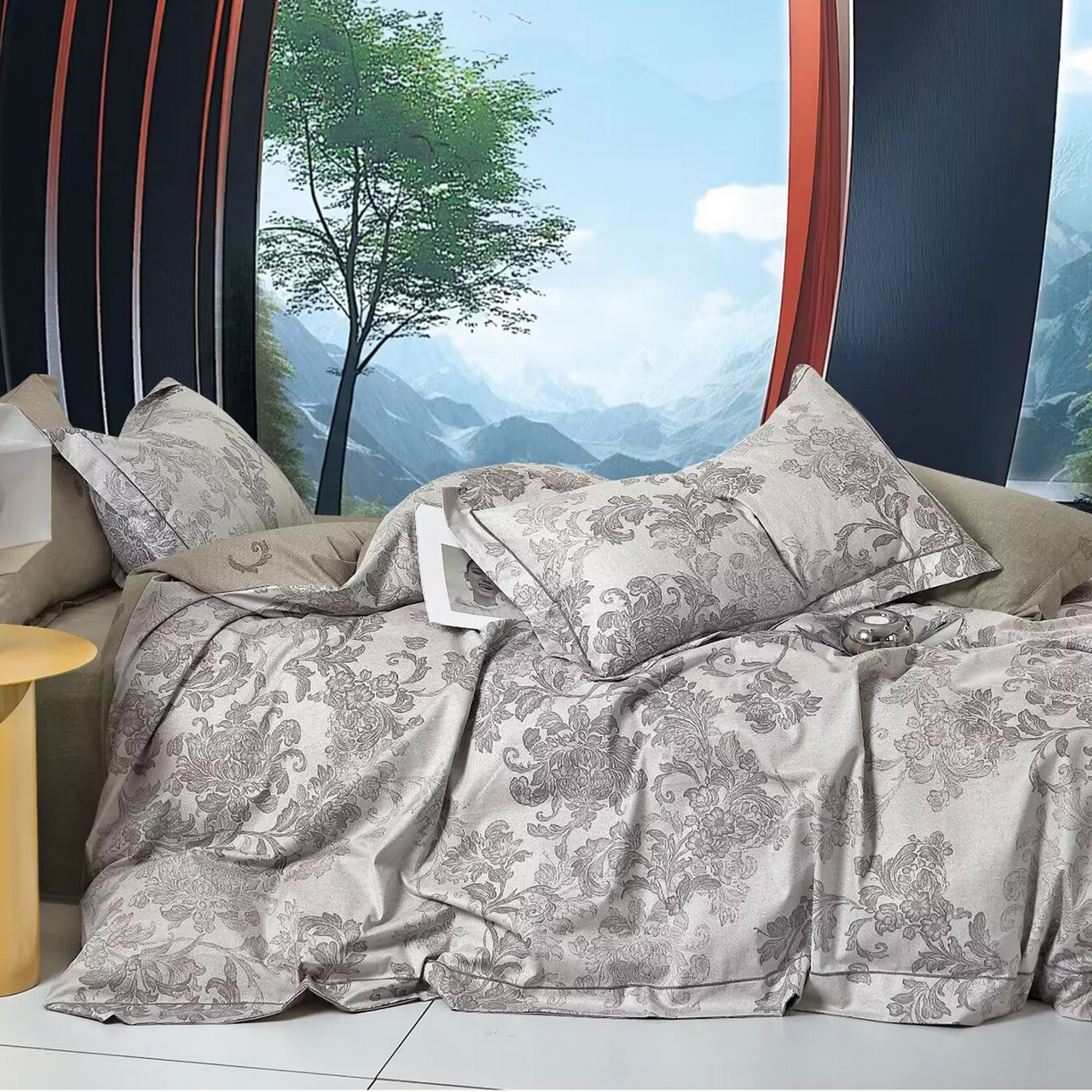 91家纺网 家纺一手货源 找家纺 （总）未来家居 JAMES KELLY （铂金凯丽）2025新款40支舒适透气全棉铂金棉长绒棉四件套