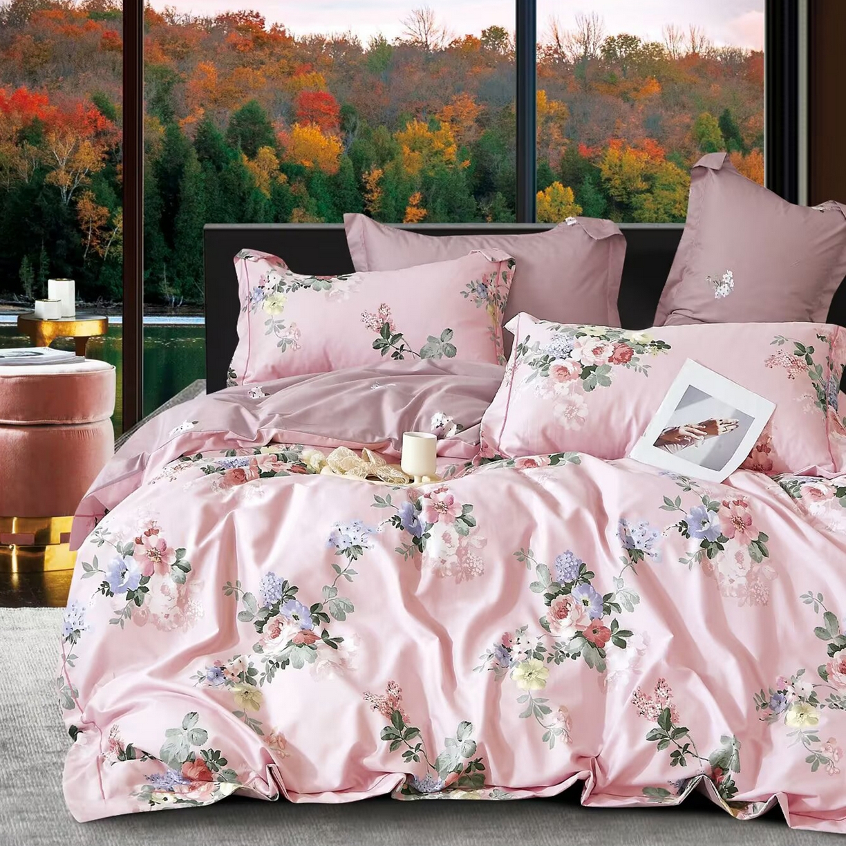 91家纺网 家纺一手货源 找家纺 （总）未来家居 JAMES KELLY （铂金凯丽）2025新款40支舒适透气全棉铂金棉长绒棉四件套