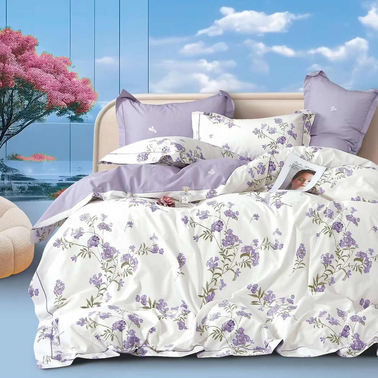 91家纺网 家纺一手货源 找家纺 （总）未来家居 JAMES KELLY （铂金凯丽）2025新款40支舒适透气全棉铂金棉长绒棉四件套