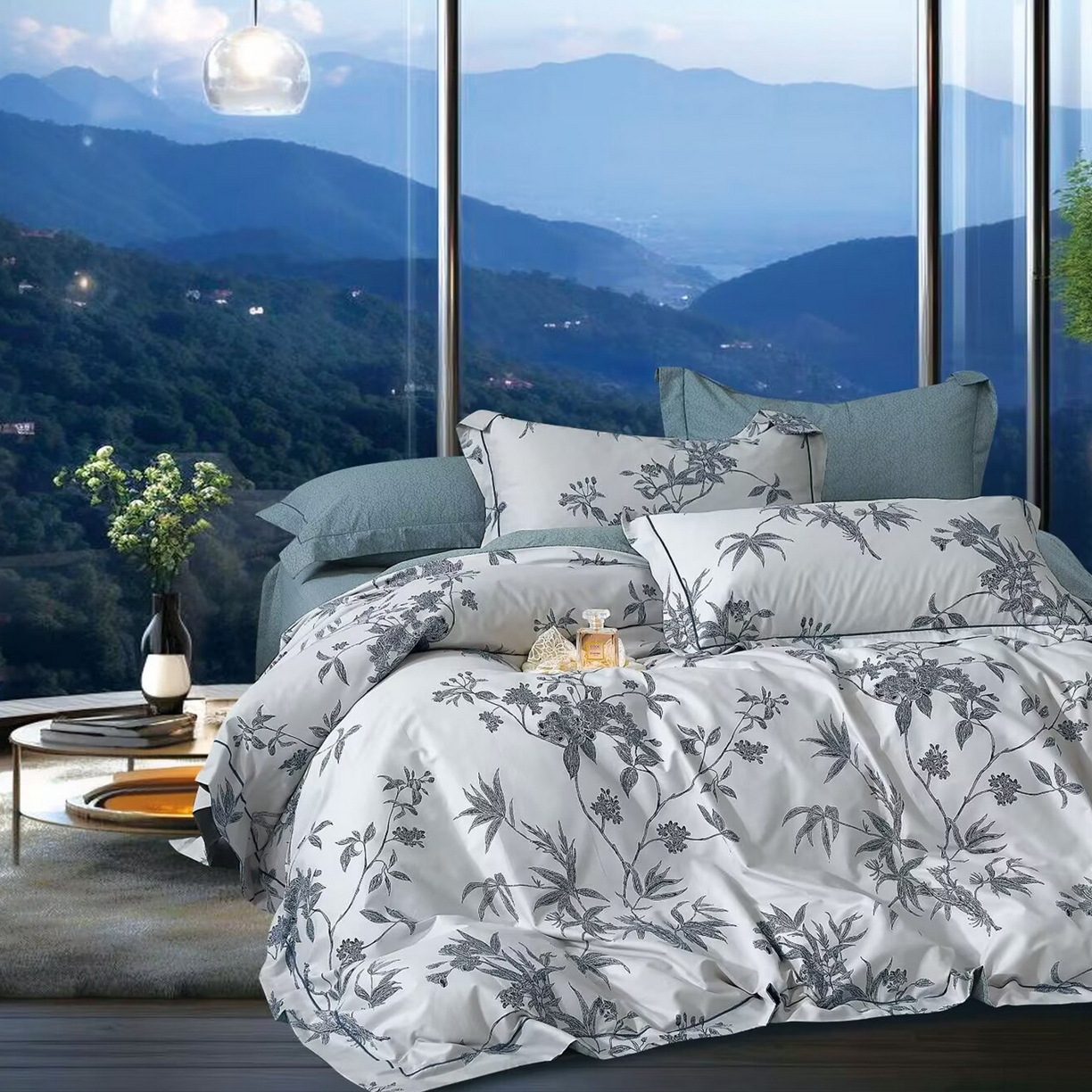 91家纺网 家纺一手货源 找家纺 （总）未来家居 JAMES KELLY （铂金凯丽）2025新款40支舒适透气全棉铂金棉长绒棉四件套