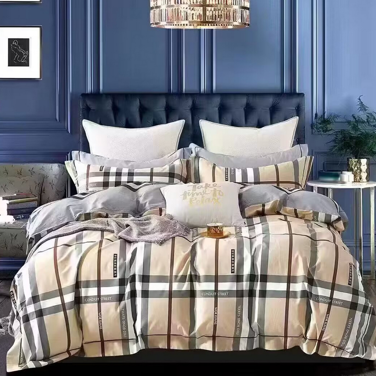 91家纺网 家纺一手货源 找家纺 （总）未来家居 JAMES KELLY （铂金凯丽）2025新款40支舒适透气全棉铂金棉长绒棉四件套